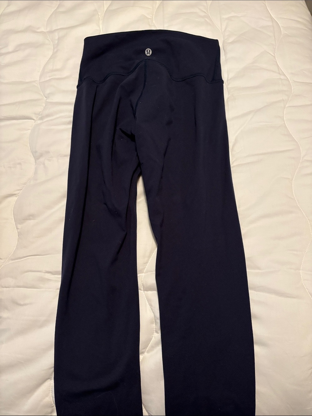 Full Length Lululemon Navy Blue High-Rise Yoga Pants